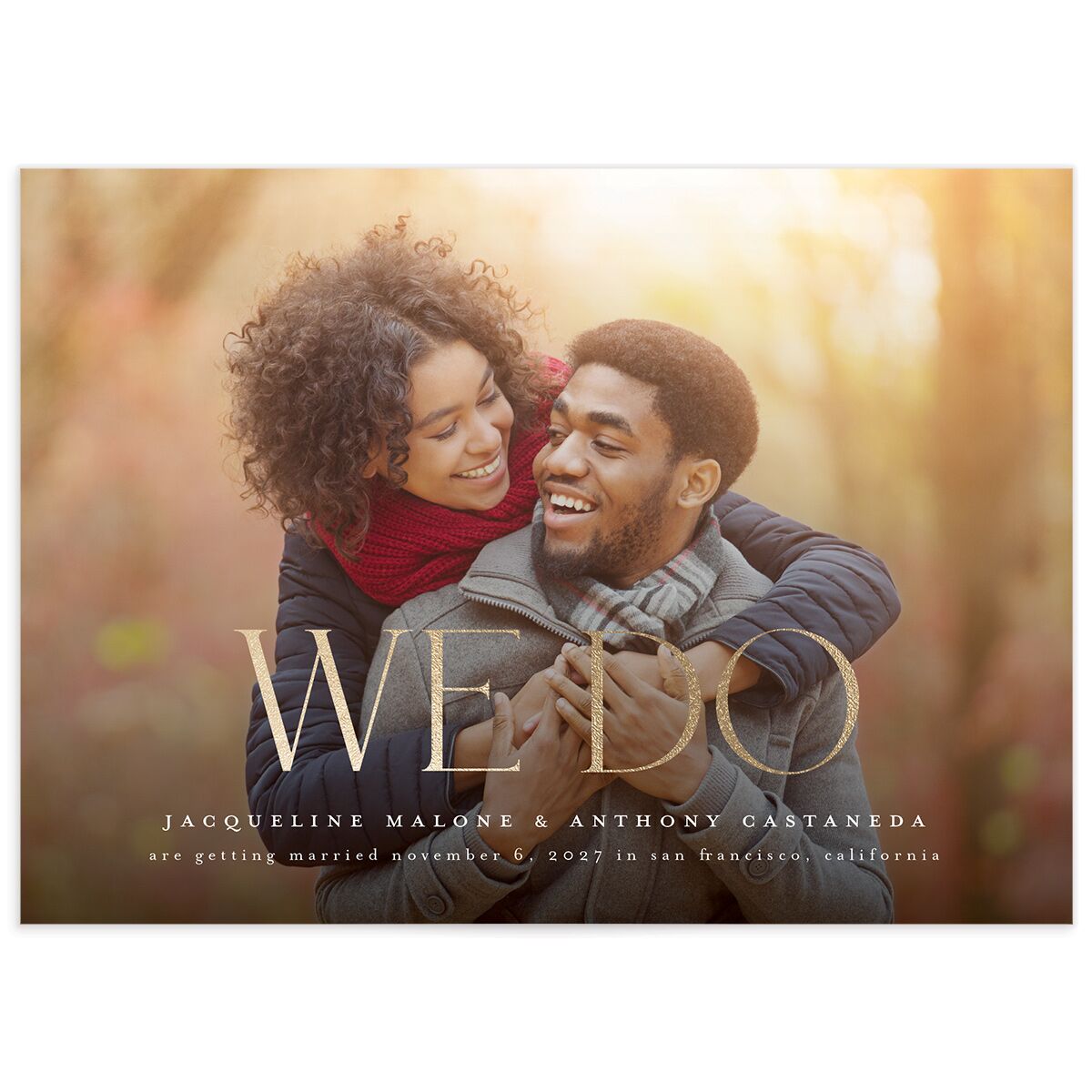 Elegant Nuptials Save the Date Cards