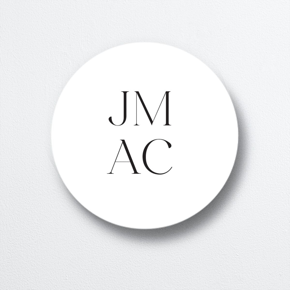 Elegant Nuptials Wedding Stickers Pure White