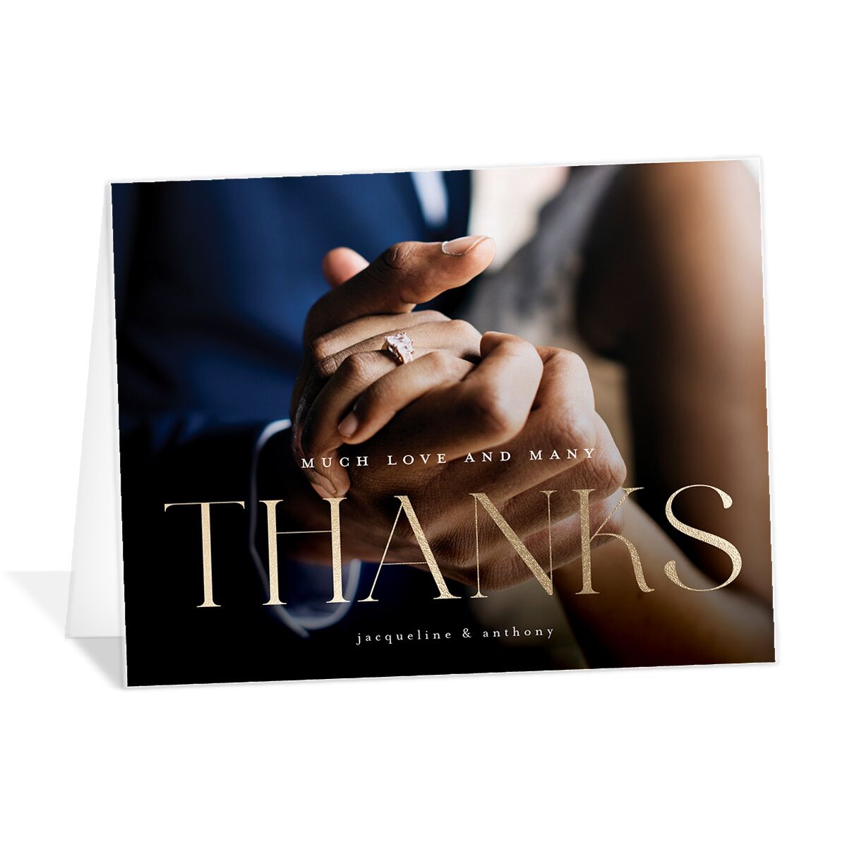 Elegant Nuptials Thank You Cards