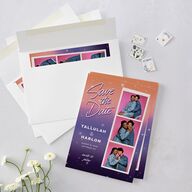 Las Vegas Love Save the Date Cards Pinot Signature smooth Blank No