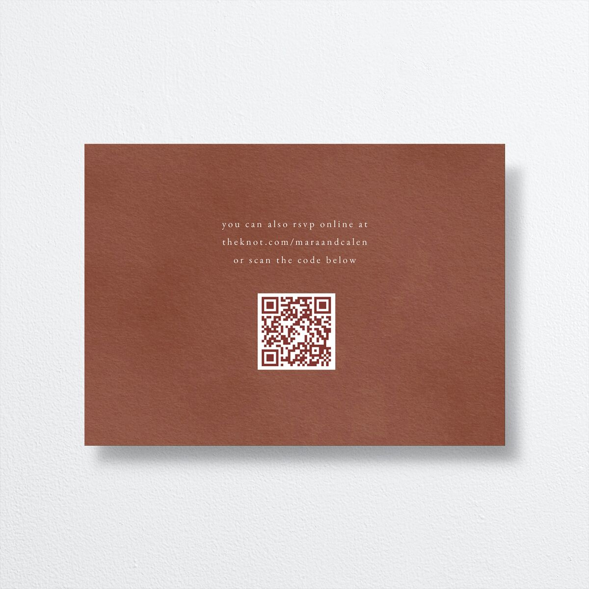 Romantic Vineyard Wedding Response Cards — view 2
