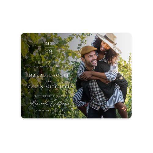 Romantic Vineyard Save The Date Magnets