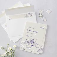 Hand Drawn Recipe Rehearsal Dinner Invitations Sapphire Signature Blank Standard