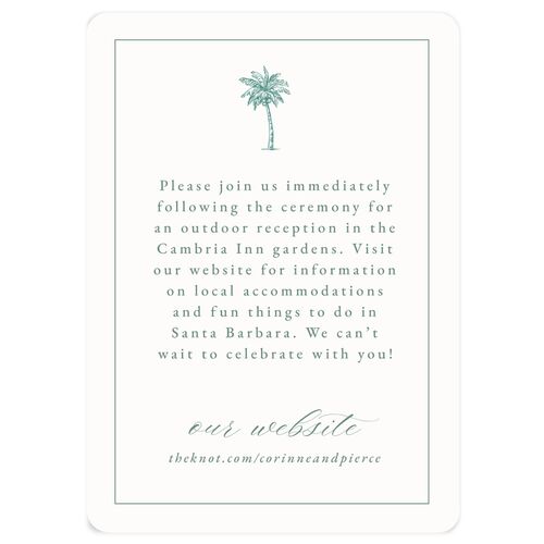 Minimal Icon Wedding Enclosure Cards Pool Signature Rounded