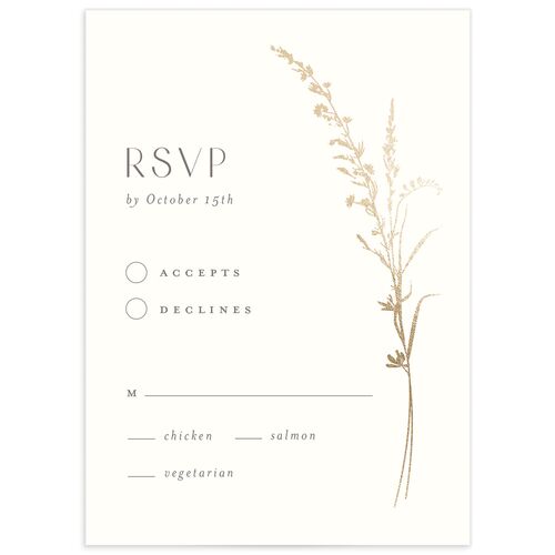 Minimal Wildflower Wedding Response Cards - 
