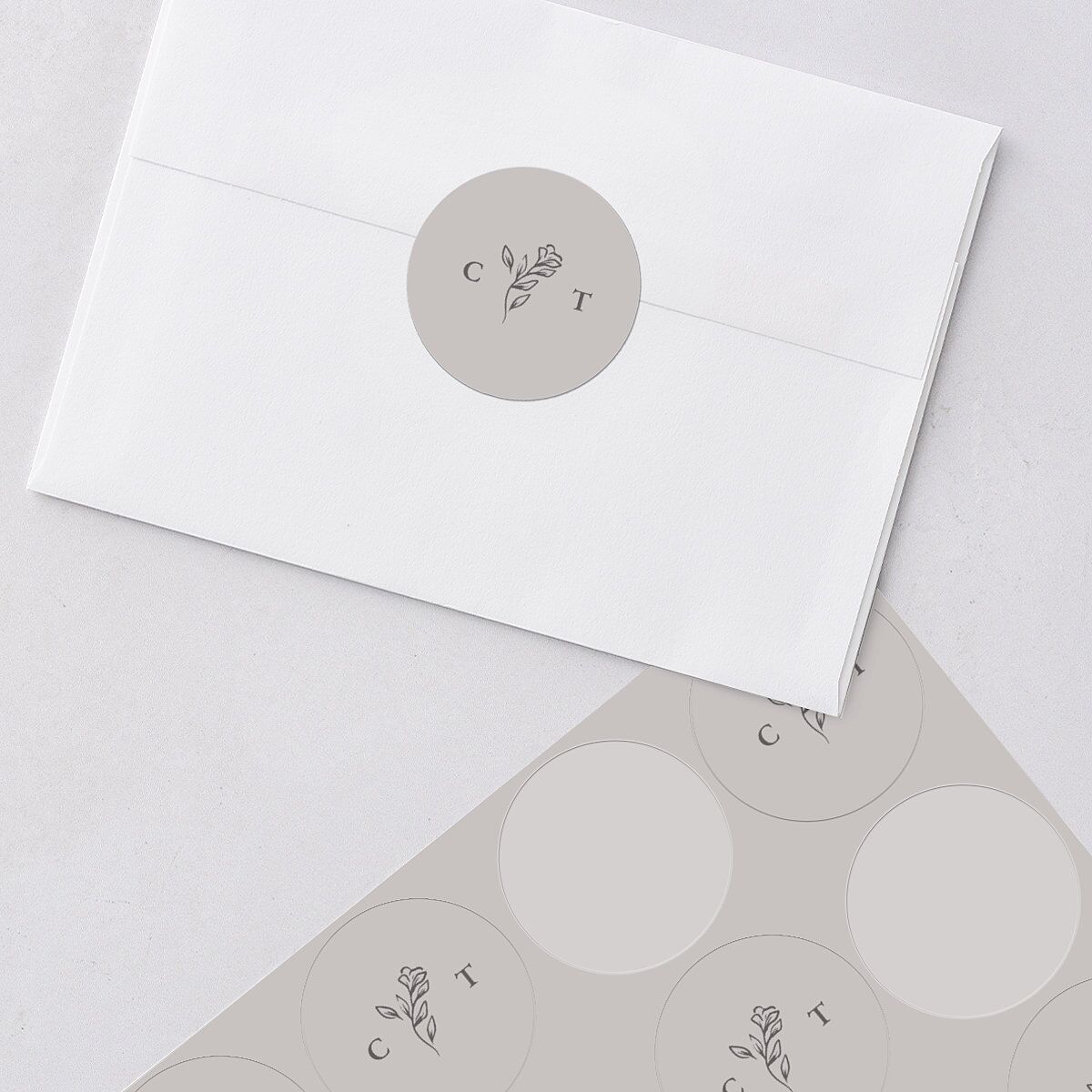 Regal Photo Wedding Stickers Midnight Circle