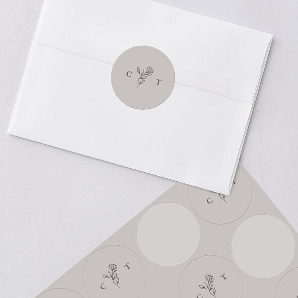 Regal Photo Wedding Stickers Midnight Circle