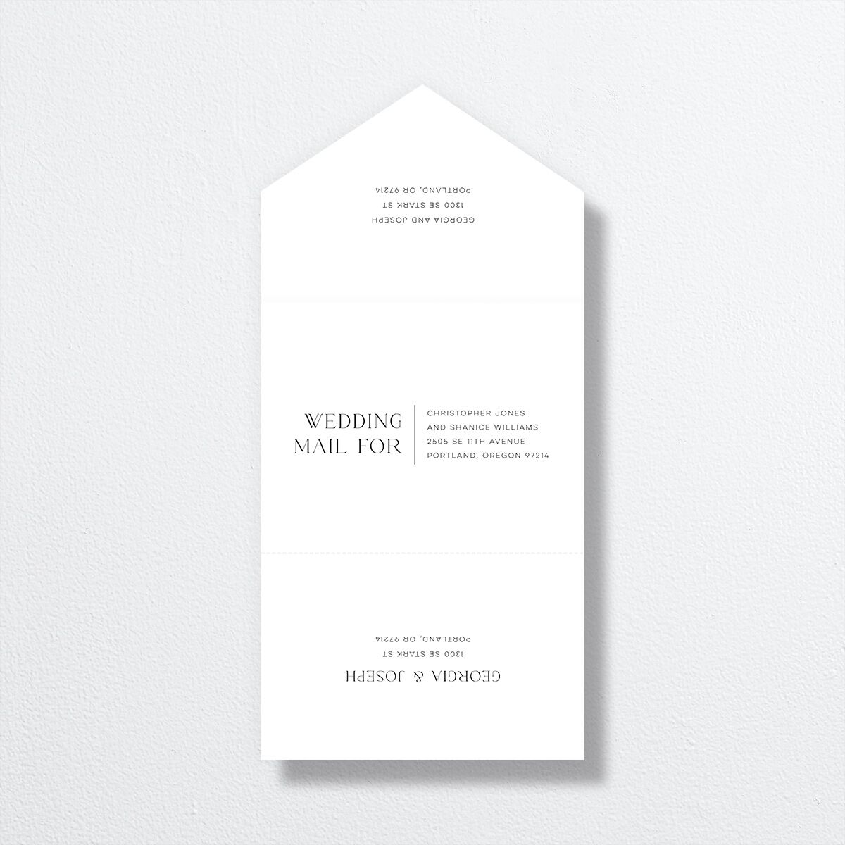 Forest Flowers All-in-One Wedding Invitations — view 2