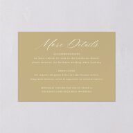 Antique Botanical Garland Wedding Enclosure Cards Champagne Signature Standard