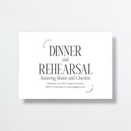 Accent Arches Rehearsal Dinner Invitations Licorice Signature