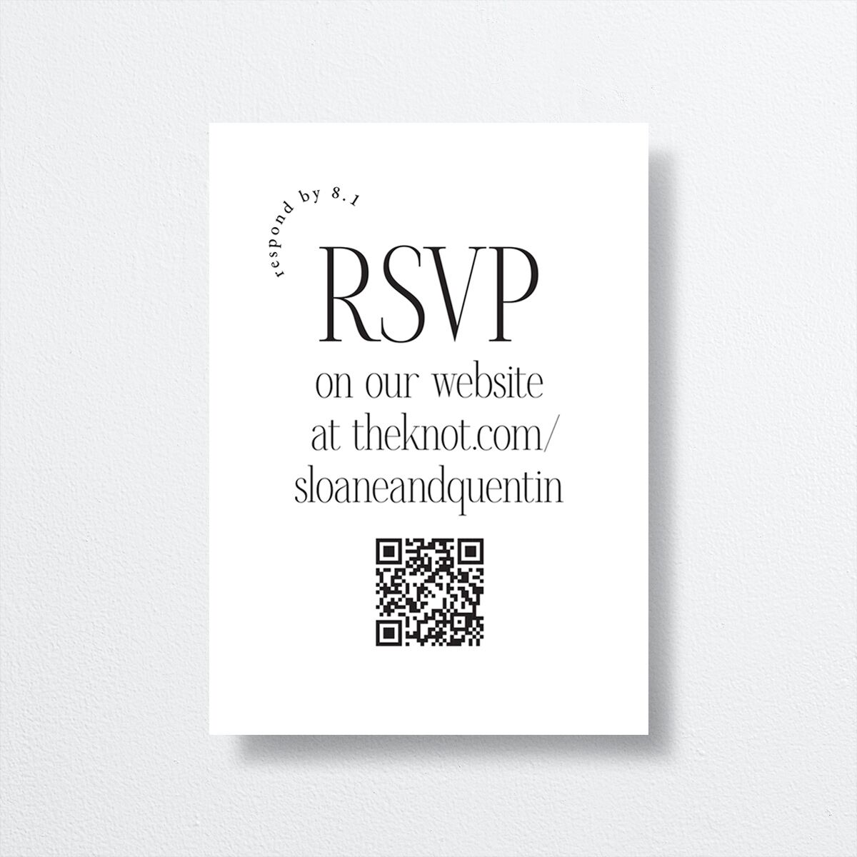 Accent Arches Wedding Response Cards — view 1