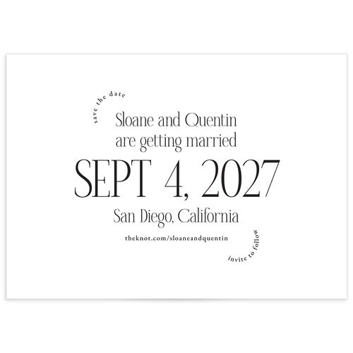 Accent Arches Save the Date Cards - Black