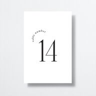 Accent Arches Table Numbers Licorice Signature