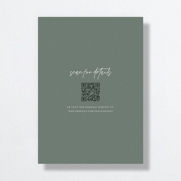 Our Date Save the Date Cards Eucalyptus Signature smooth No Standard