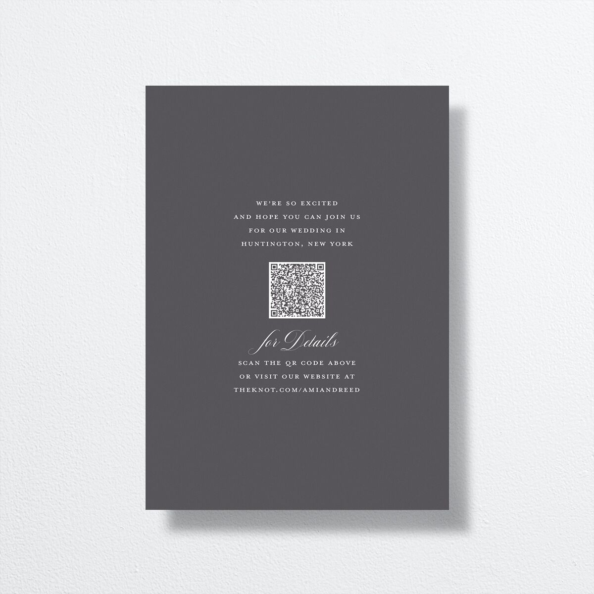 Grand Calligraphy Save the Date Cards Medieval Grey Signature smooth No