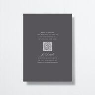 Grand Calligraphy Save the Date Cards Medieval Grey Signature smooth No
