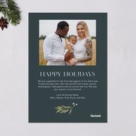 Rejoice Holiday Cards Dark Night Signature Blank Standard Portrait