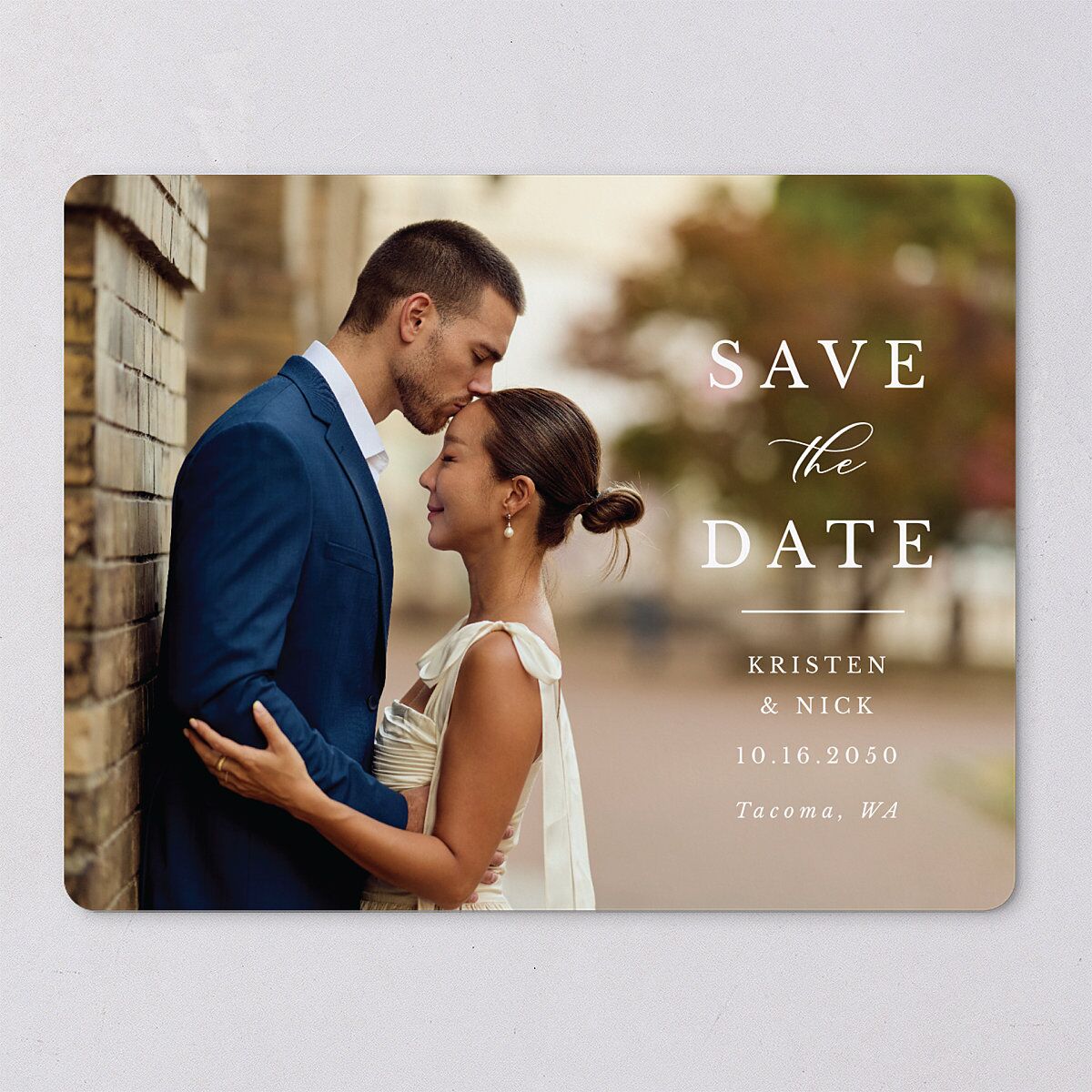 Eucalyptus Frame Save The Date Magnets — view 7