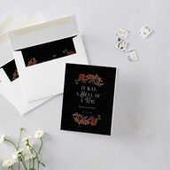 Gothic Gate Foil Thank You Cards Gold Licorice