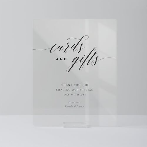 We Do Acrylic Favor Tabletop Sign Small Midnight Standard Acrylic S Tabletop Favor