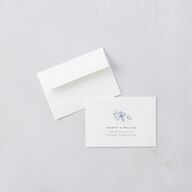 Floral Photo Wedding Response Cards Ocean Signature Standard
