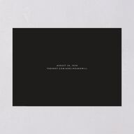 Border Date Save the Date Cards Licorice Signature smooth Blank No