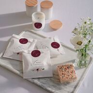 Beloved Floral Wedding Stickers Dark Berry Circle