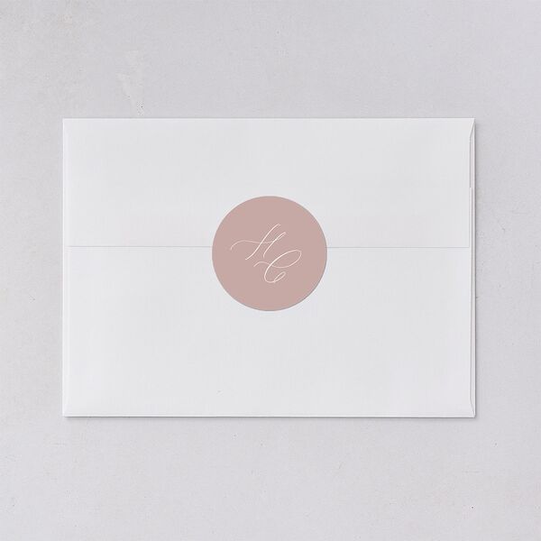 Luxury Floral Wedding Stickers Desert Rose Circle