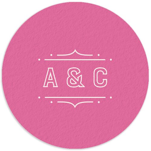 Iconic Beach Wedding Stickers Sky Circle