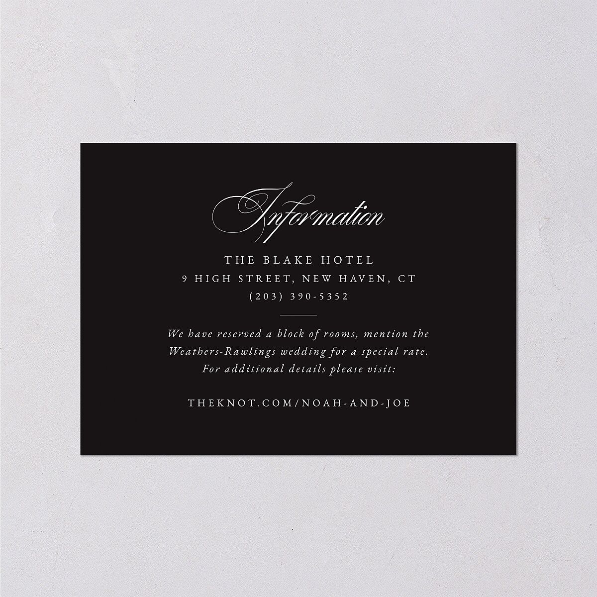Formal Nautical Wedding Enclosure Cards Midnight Signature Standard