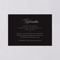 Formal Nautical Wedding Enclosure Cards Midnight Signature Standard