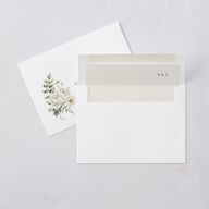 Gilded Fern Frame Botanical Wedding Invitations Gold Linen Signature Blank No Standard