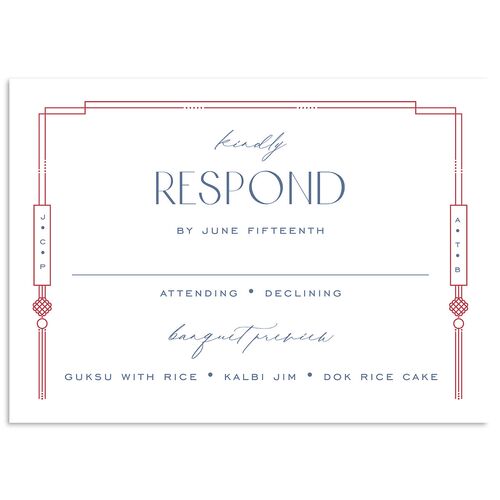 Eternal Devotion Wedding Response Cards Garnet Signature Standard