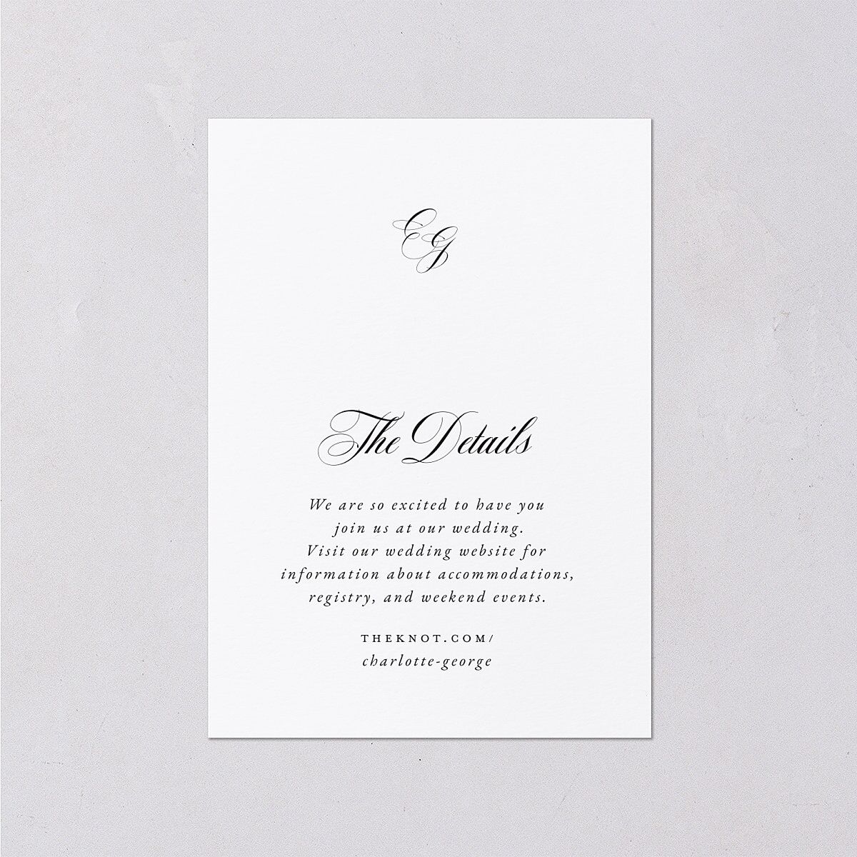 Rose Garden Crest Wedding Enclosure Cards by Bridgerton — view 1