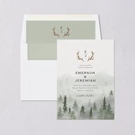 Antler Monogram Mountain Envelope Liners Forest Standard