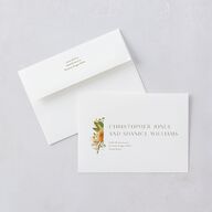 Sweet Sunflowers Wedding Invitations Marigold Signature Blank No Standard