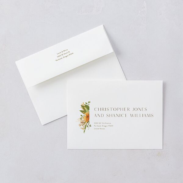 Sweet Sunflowers Wedding Invitations Marigold Signature Blank No Standard