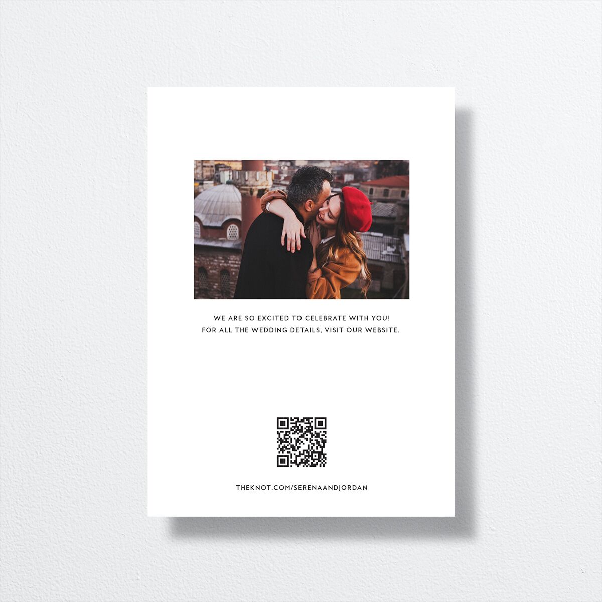 Let's Do This Save the Date Cards Pure White Signature smooth No