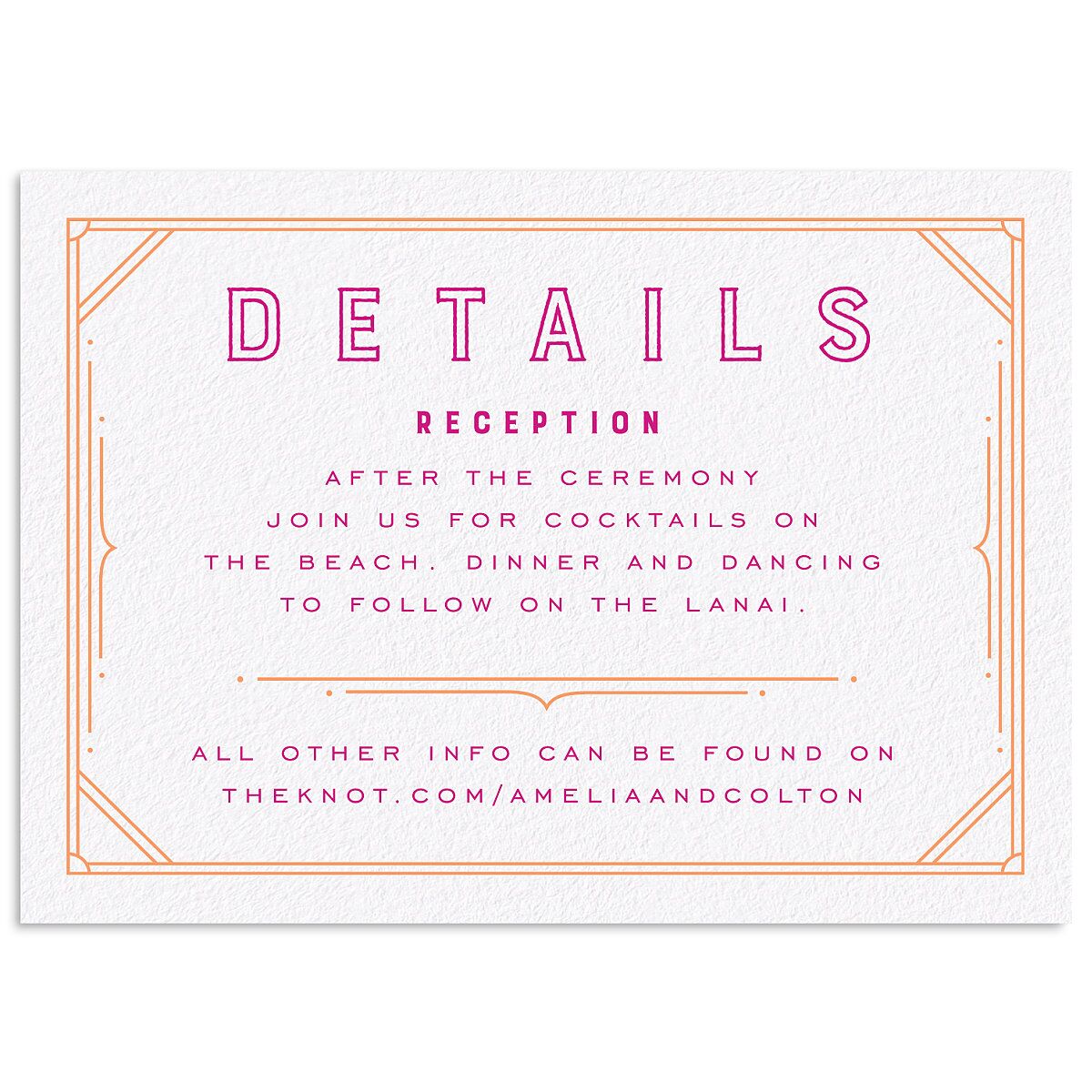 Iconic Beach Wedding Enclosure Cards
