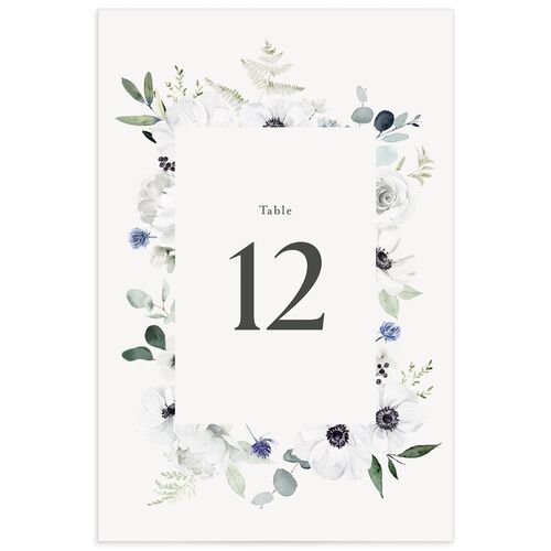 Elegant Anemone Table Numbers - 