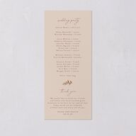 Harvest Crescent Wedding Programs Gold Champagne Signature