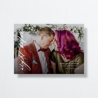 Vertical Names Rehearsal Dinner Invitations Licorice Signature