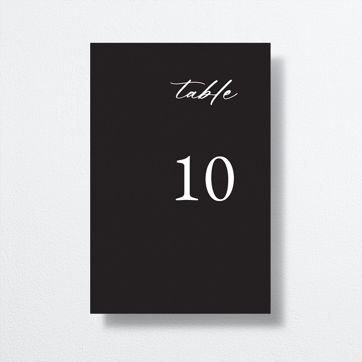 Vertical Names Table Numbers Licorice Signature