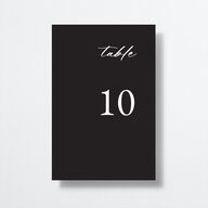 Vertical Names Table Numbers Licorice Signature