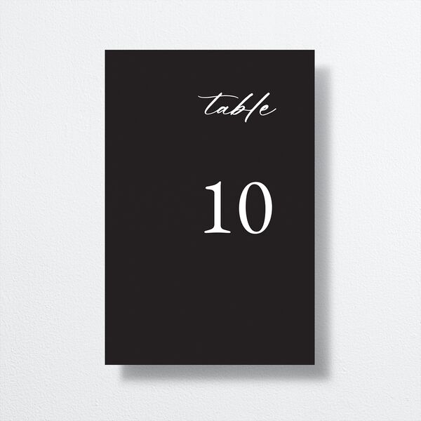 Vertical Names Table Numbers Licorice Signature