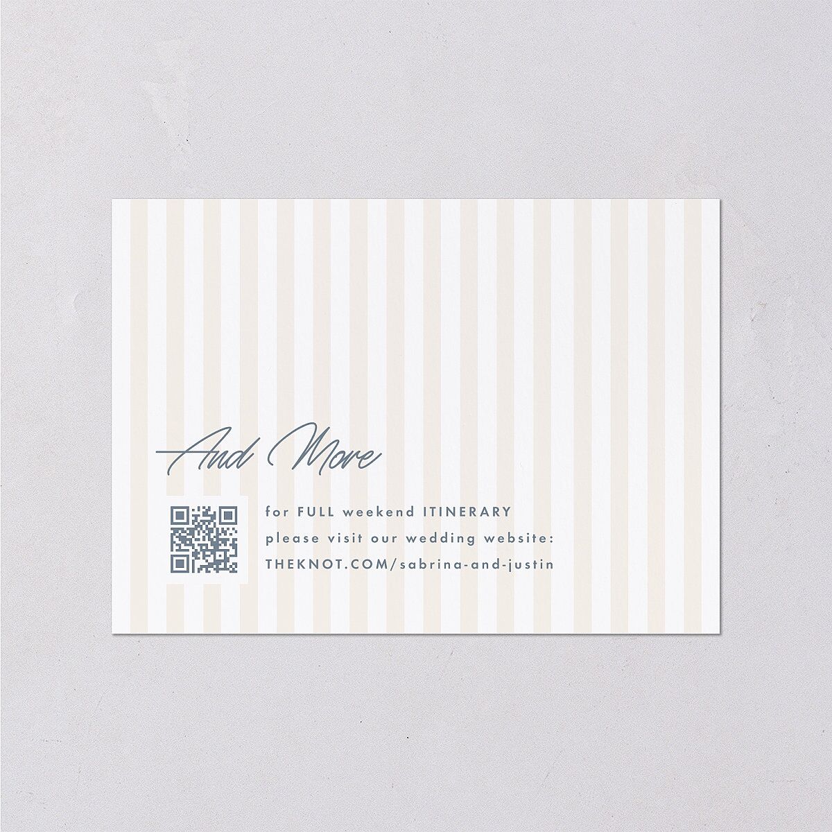 Destination Photo Poster Wedding Enclosure Cards Dusty Blue Signature Standard
