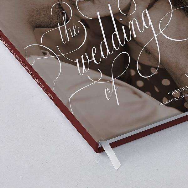 Photo Flourish Guest Books Burgundy