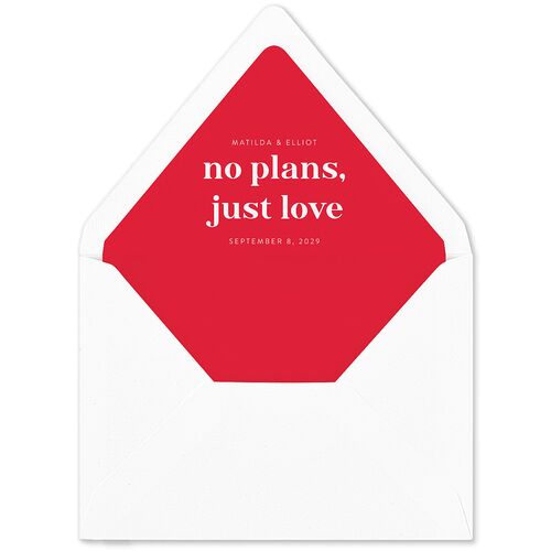 Photo Elopement Euro Envelope Liners Scarlet Luxe