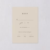 Gothic Antlers Wedding Response Cards Bisque Signature Standard