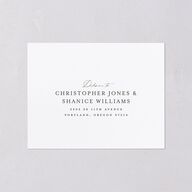 Southern Oak Tree All-in-One Wedding Invitations Pure White Signature Light Both Recipient and Return Addresses No